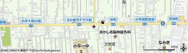 青梅街道周辺の地図