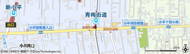 西武鉄道株式会社　青梅街道駅周辺の地図