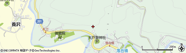 東京都あきる野市乙津427周辺の地図