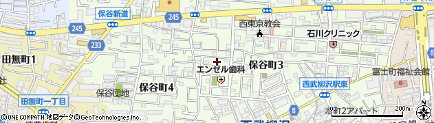 東京都西東京市保谷町3丁目21周辺の地図