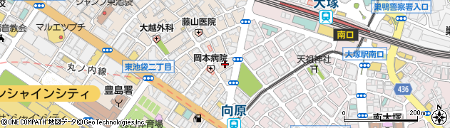 東京都豊島区東池袋2丁目4周辺の地図