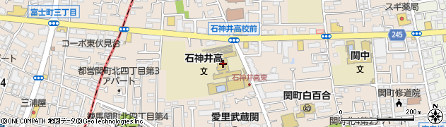東京都立石神井高等学校周辺の地図