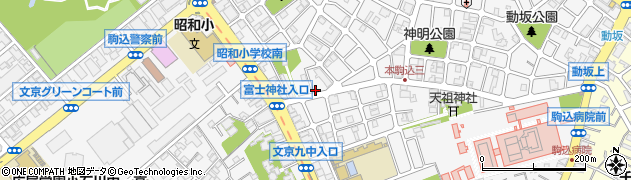東京都文京区本駒込5丁目8-11周辺の地図