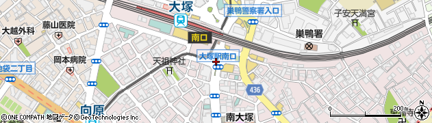 大塚駅南口周辺の地図