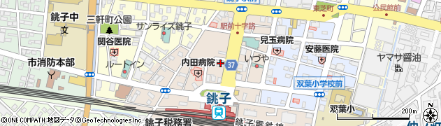 ジブラルタ生命保険株式会社　千葉支社・銚子営業所周辺の地図