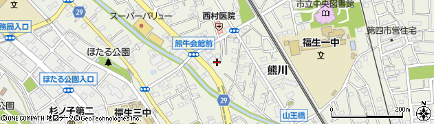 東京都福生市熊川902周辺の地図