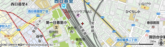 東京都荒川区西日暮里5丁目19-3周辺の地図