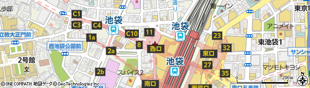 東武ビルマネジメント株式会社　池袋事務所周辺の地図