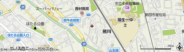 東京都福生市熊川895周辺の地図