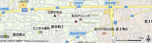 東京都西東京市保谷町3丁目4-13周辺の地図