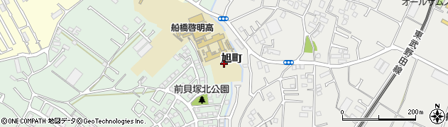 千葉県船橋市旭町周辺の地図
