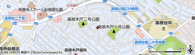 千葉県船橋市高根台4丁目11周辺の地図
