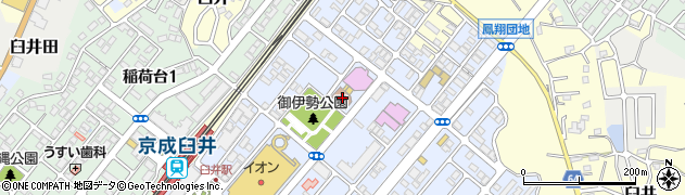 佐倉市臼井公民館図書室周辺の地図