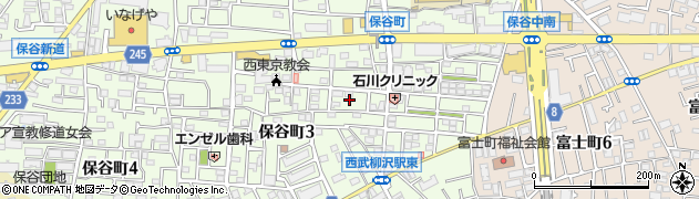 東京都西東京市保谷町3丁目4周辺の地図