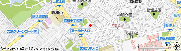 東京都文京区本駒込5丁目8-4周辺の地図
