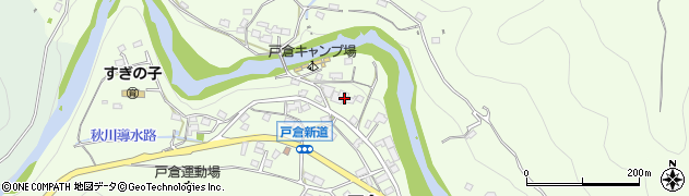 戸倉キャンプ場周辺の地図