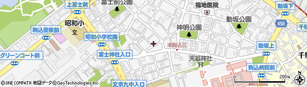 東京都文京区本駒込5丁目11-9周辺の地図