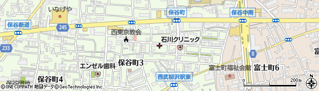 東京都西東京市保谷町3丁目4-5周辺の地図