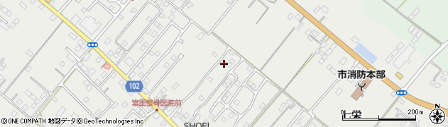 千葉県富里市七栄756-12周辺の地図
