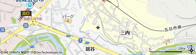 東京都あきる野市三内126周辺の地図