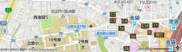 リビエラ東京パーキング周辺の地図