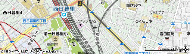 東京都荒川区西日暮里5丁目16-11周辺の地図