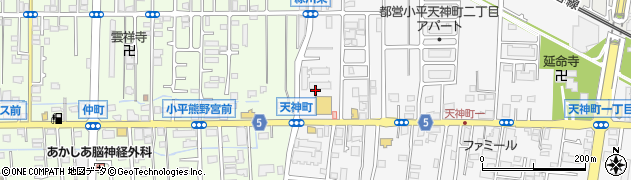 東京都小平市天神町2丁目1周辺の地図