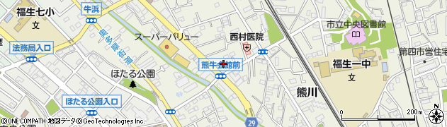 東京都福生市熊川923周辺の地図