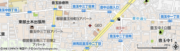 東京都練馬区豊玉中周辺の地図