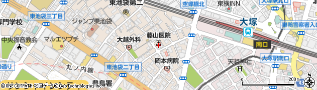東京都豊島区東池袋2丁目18周辺の地図