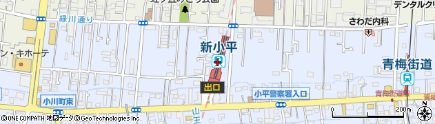 新小平駅周辺の地図