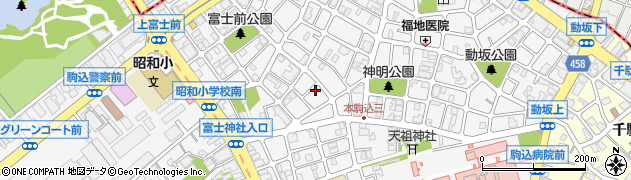 東京都文京区本駒込5丁目11-4周辺の地図