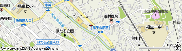 東京都福生市熊川981周辺の地図