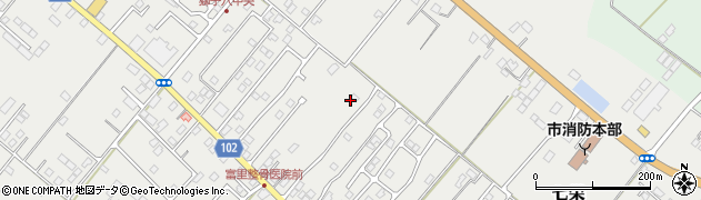 千葉県富里市七栄756-7周辺の地図