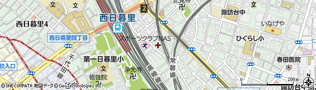 東京都荒川区西日暮里5丁目18周辺の地図
