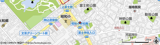 東京都文京区本駒込5丁目2-2周辺の地図