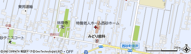 東京都立川市西砂町周辺の地図