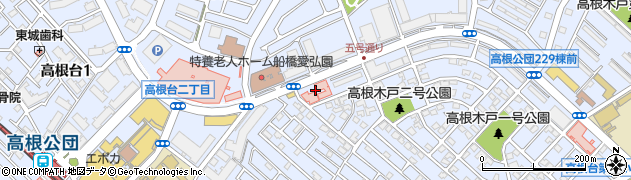 千葉県船橋市高根台4丁目1周辺の地図
