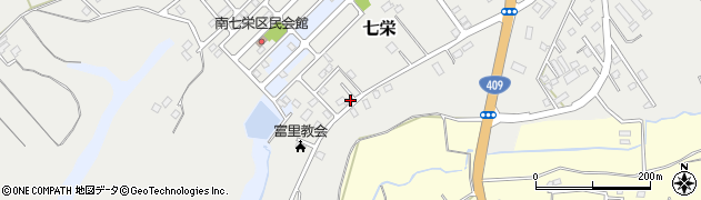 千葉県富里市七栄178周辺の地図