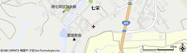 千葉県富里市七栄160周辺の地図