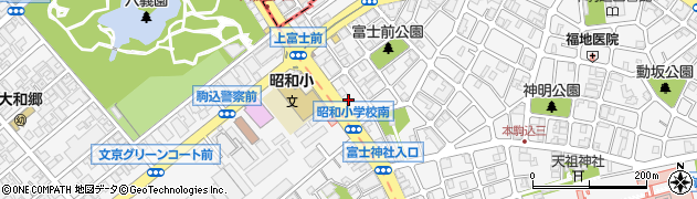 東京都文京区本駒込5丁目2周辺の地図