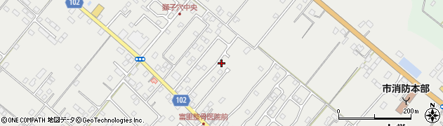 千葉県富里市七栄725-61周辺の地図