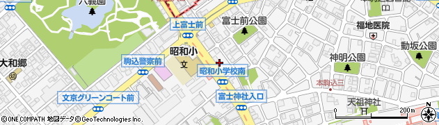東京都文京区本駒込5丁目2-3周辺の地図