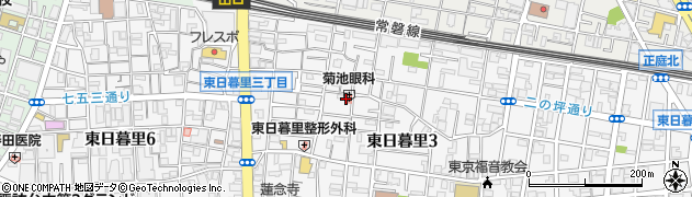 菊池眼科医院周辺の地図