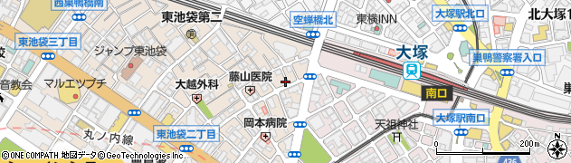 東京都豊島区東池袋2丁目16-8周辺の地図