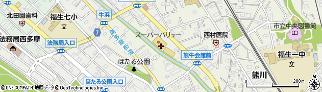 東京都福生市熊川983-1周辺の地図