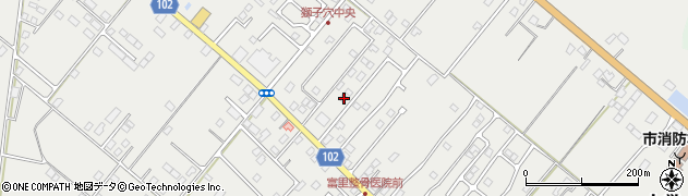 千葉県富里市七栄725-19周辺の地図