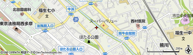 東京都福生市熊川1003周辺の地図