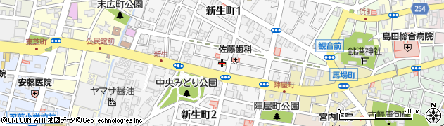 セブンイレブン銚子新生店周辺の地図