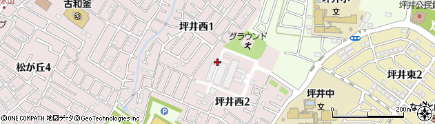 千葉県船橋市坪井西周辺の地図